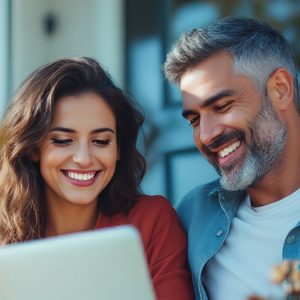 couple searching for an rural internet provider that meets their needs