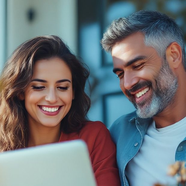 couple searching for an rural internet provider that meets their needs