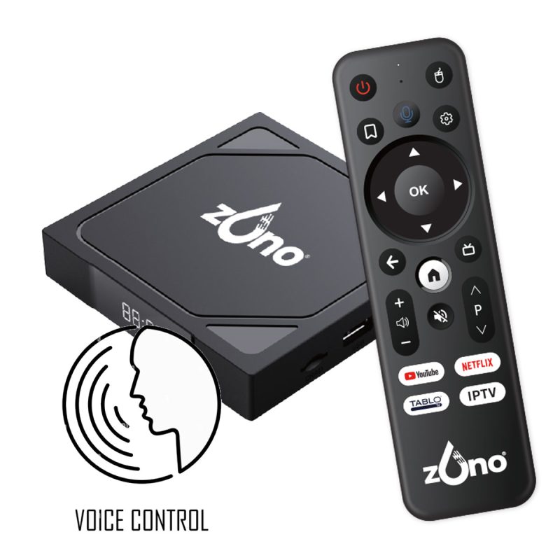 Zono 4K Android TV Box with Voice remote